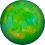 Arctic ozone map for 2024-07-22